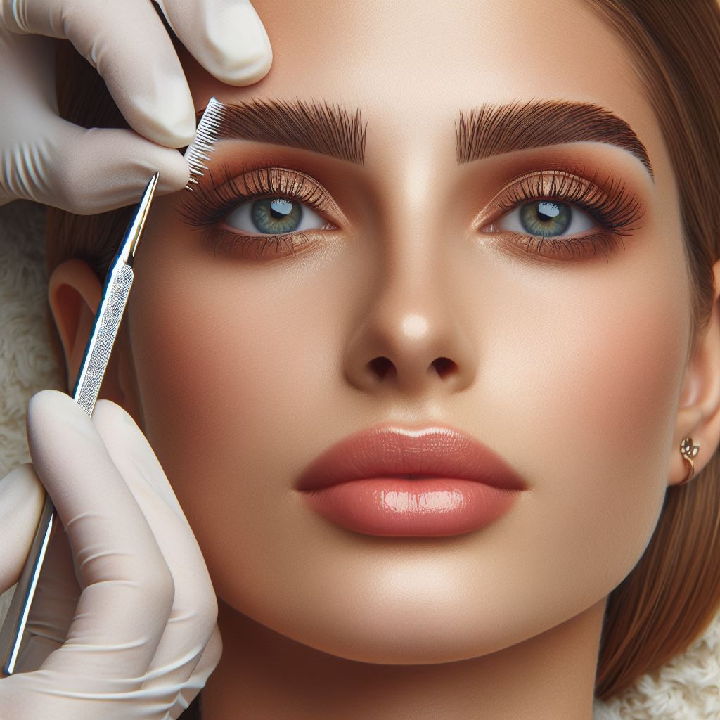 Brow Tweezing