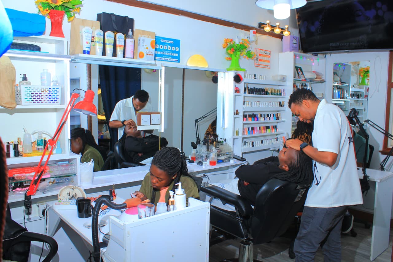 Elegant interior of Brinty Beauty Salon